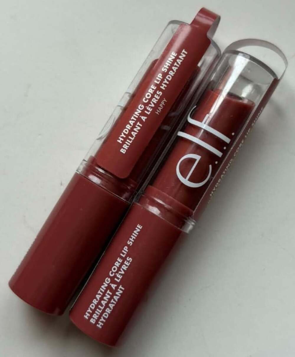 Elf Hydrating Core Lip Shine Lipstick 84563 Happy Lot of 2